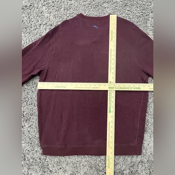 Tommy Bahama Flip Coast Abaco Reversible Sweater In Merlot Blue Men’s Size XL - Picture 7 of 7